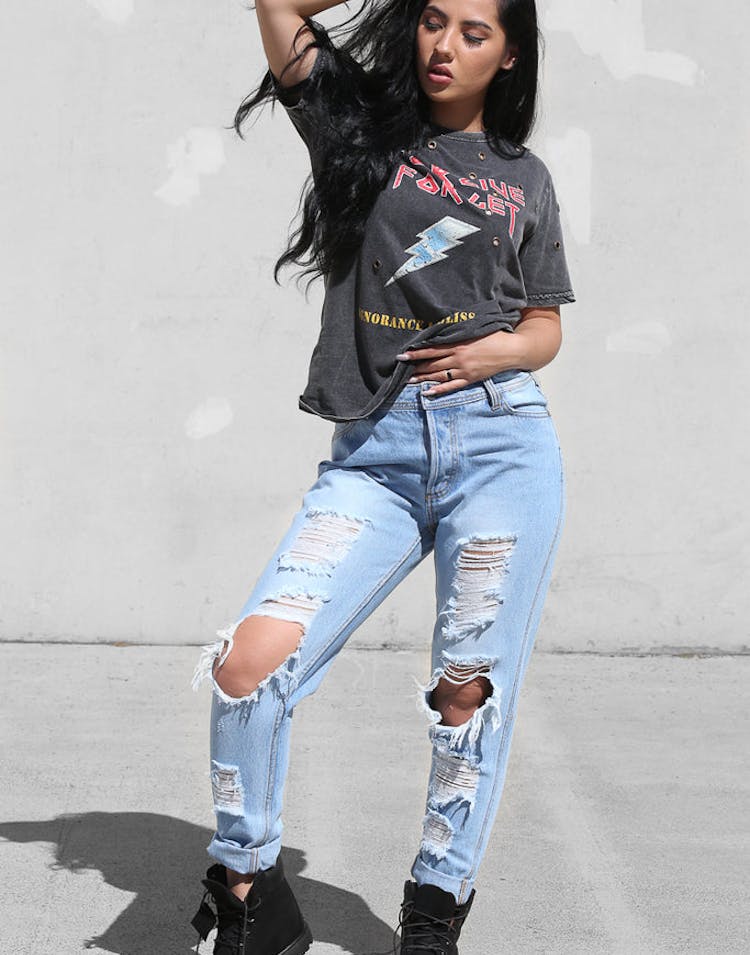 Nana Judy Boyfriend Distressed Jean Indigo