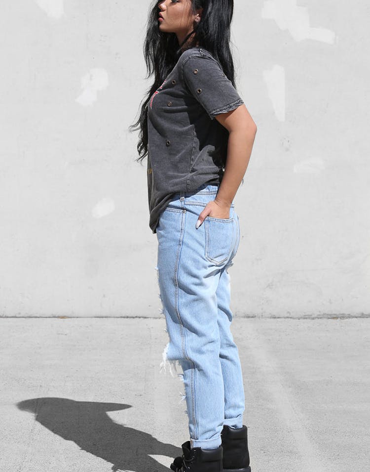 Nana Judy Boyfriend Distressed Jean Indigo