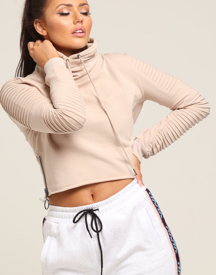 Nana Judy Women's Adeline Crop Funnel Latte