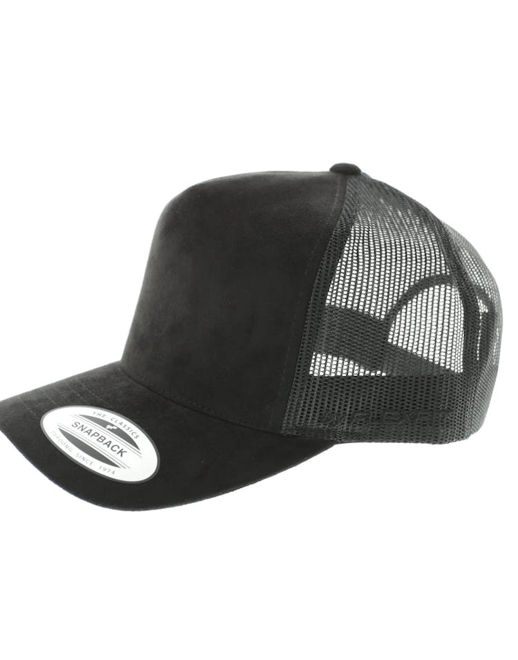 Flexfit Suede Hi Trucker Black