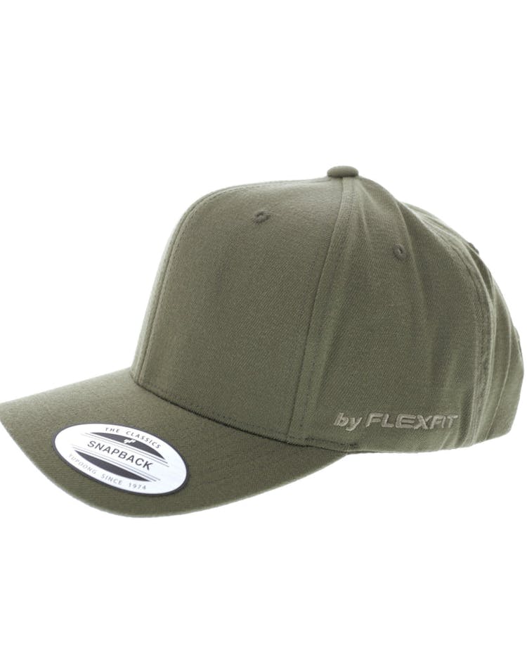 Flexfit Onfield Wool Blend Snapback Olive