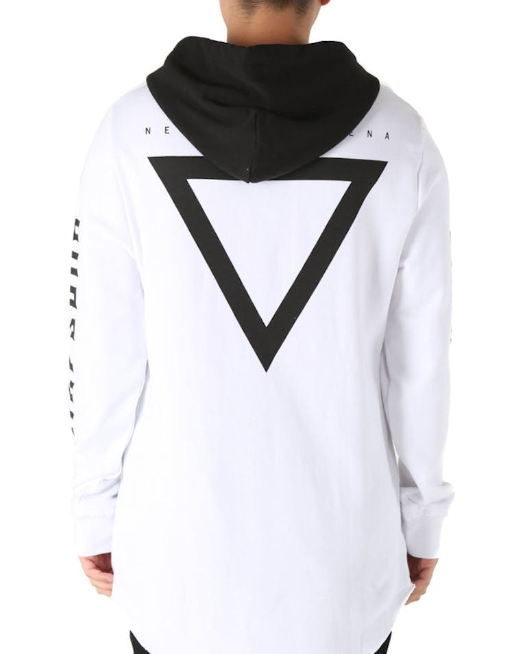 Nena and Pasadena Spearhead Hooded Sweat Black/White