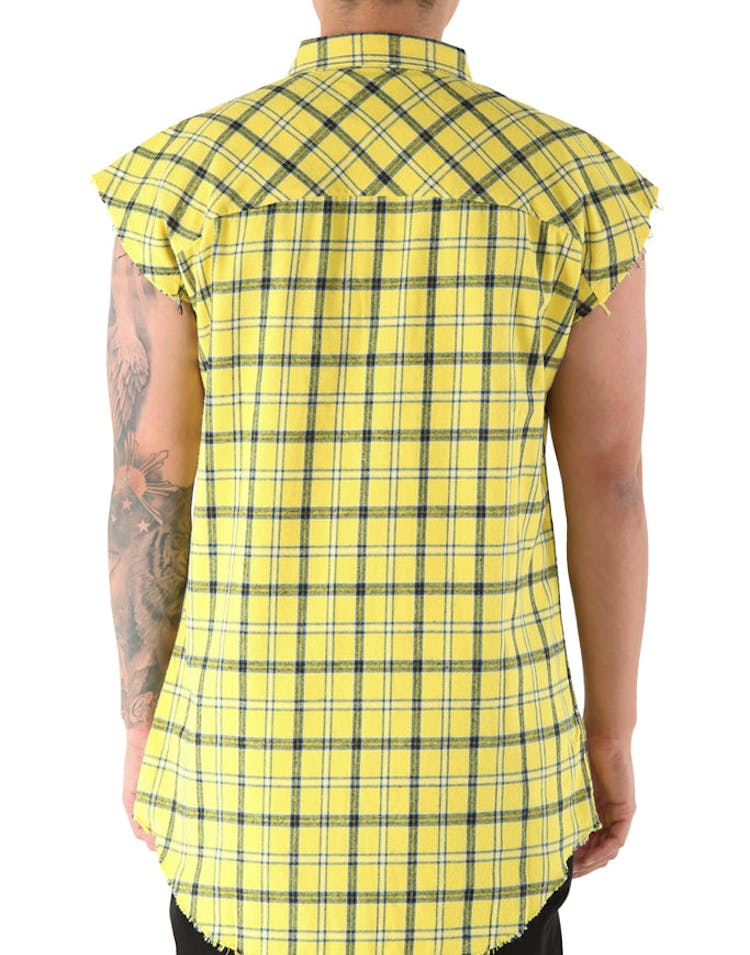 Sushi Radio Scorpion Sleeveless Shirt Yellow
