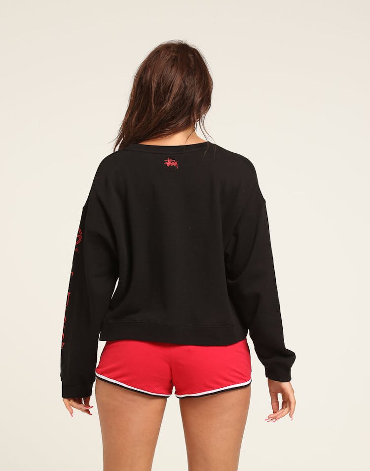 Stussy Women's Margo Crop Crew Black