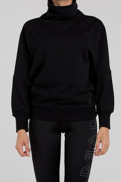 Dead Studios Slouch Batwing Women's Sweater Black