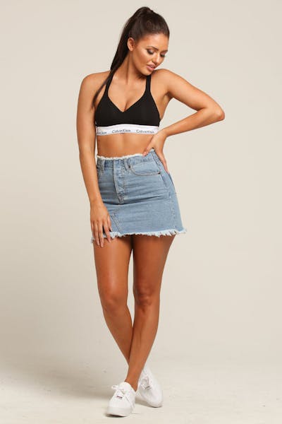Dead Studios Women's All Start Mini Skirt Sky Blue