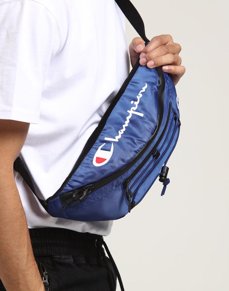 Champion C Life Script Waist Bag Blue