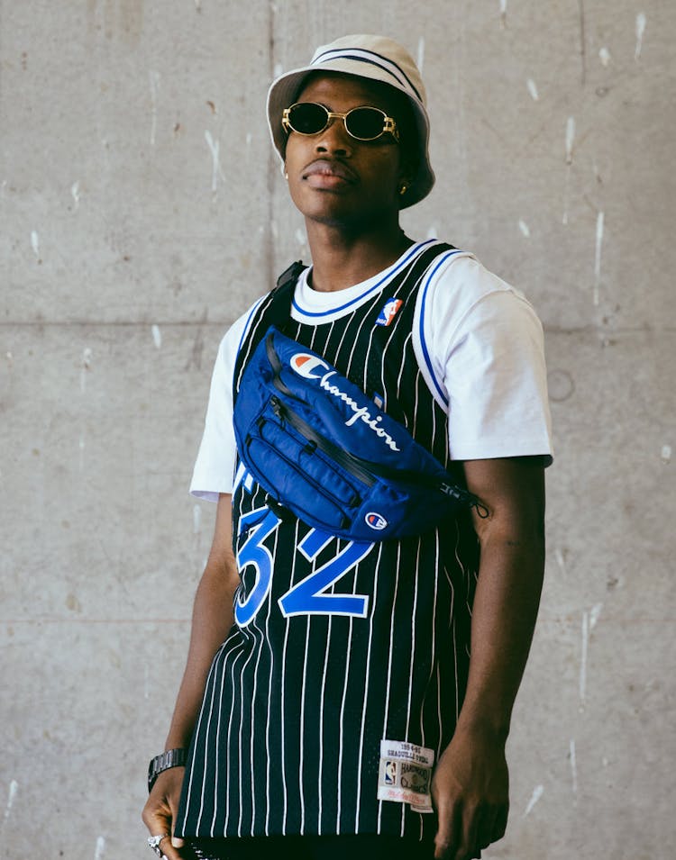 Champion C Life Script Waist Bag Blue