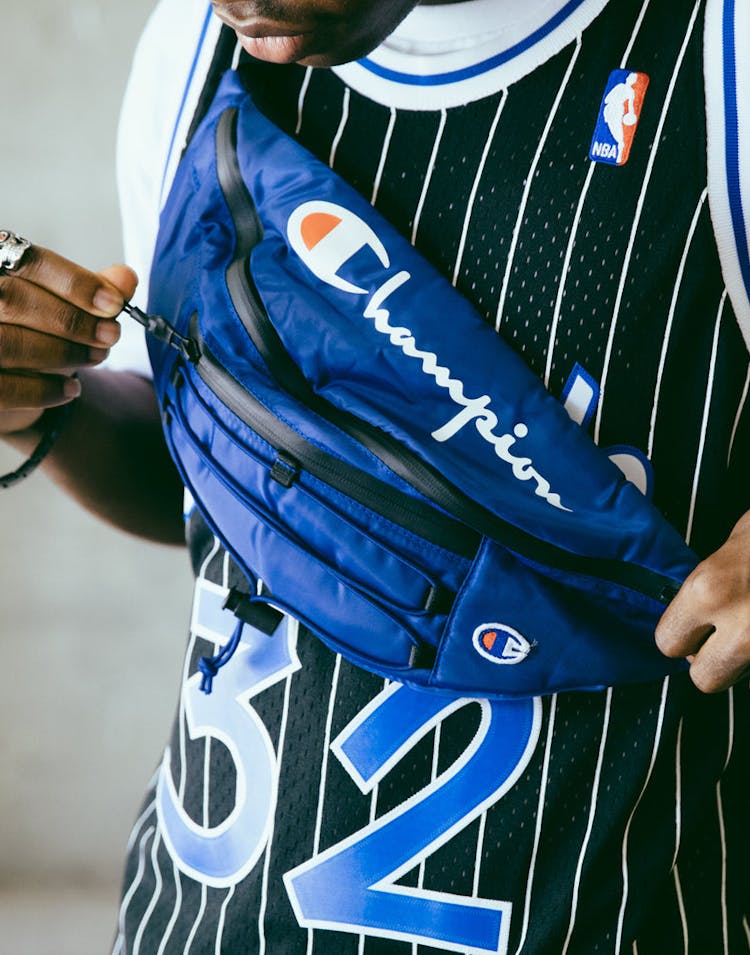 Champion C Life Script Waist Bag Blue