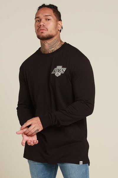 Majestic Athletic Los Angeles Kings NHL C Crest L/S Tee Black