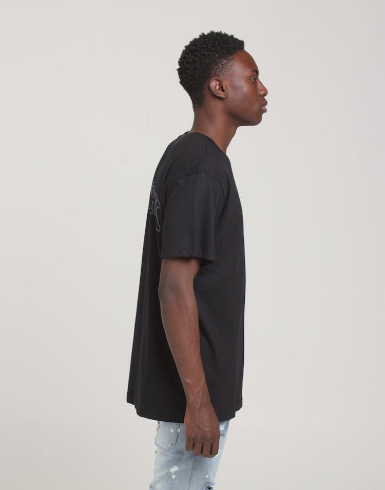 Mitchell & Ness New York Knicks Tonal Wordmark SS Tee Black