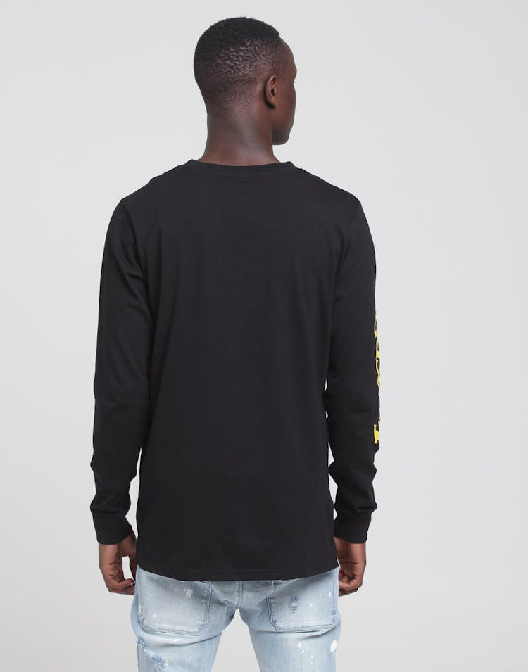 Mitchell & Ness Los Angeles Lakers Wordmark LS Tee Black