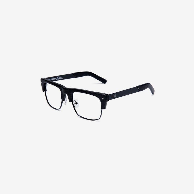 Watson 2 Glasses Leather Black/clear