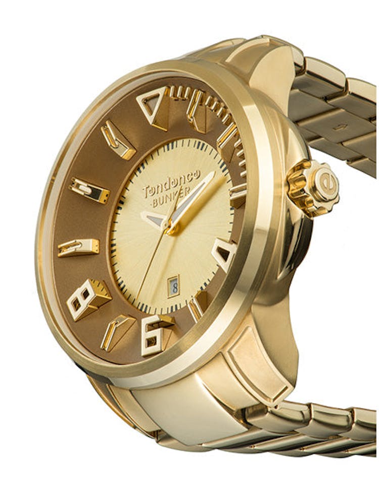 Bunker 3H Watch Gold