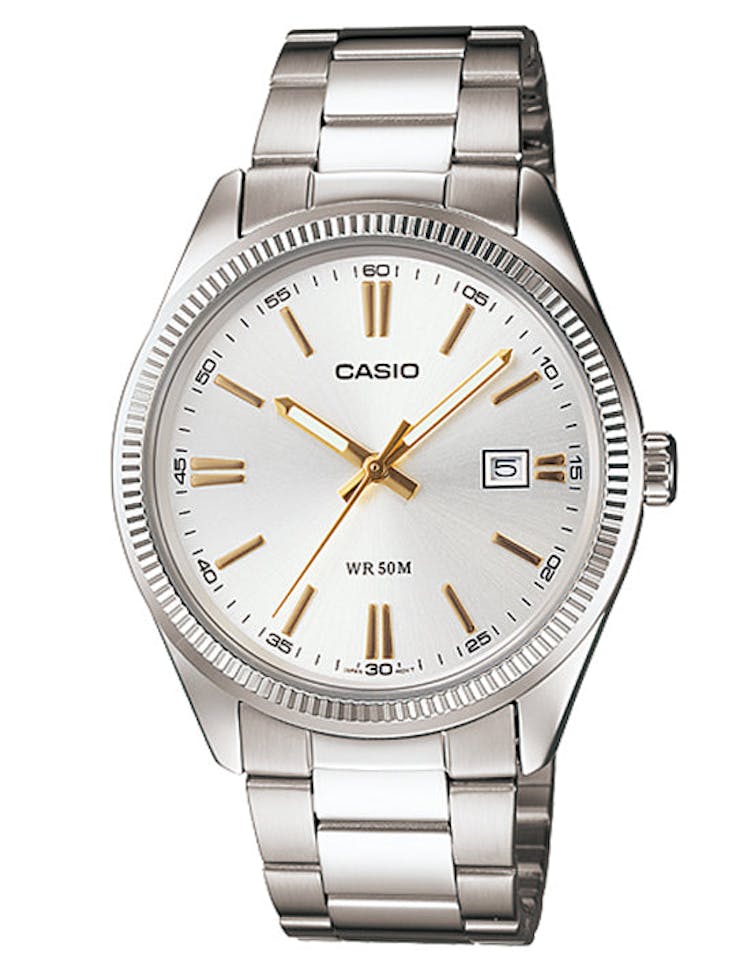 Mtp1302d Gents Analog Silver/black