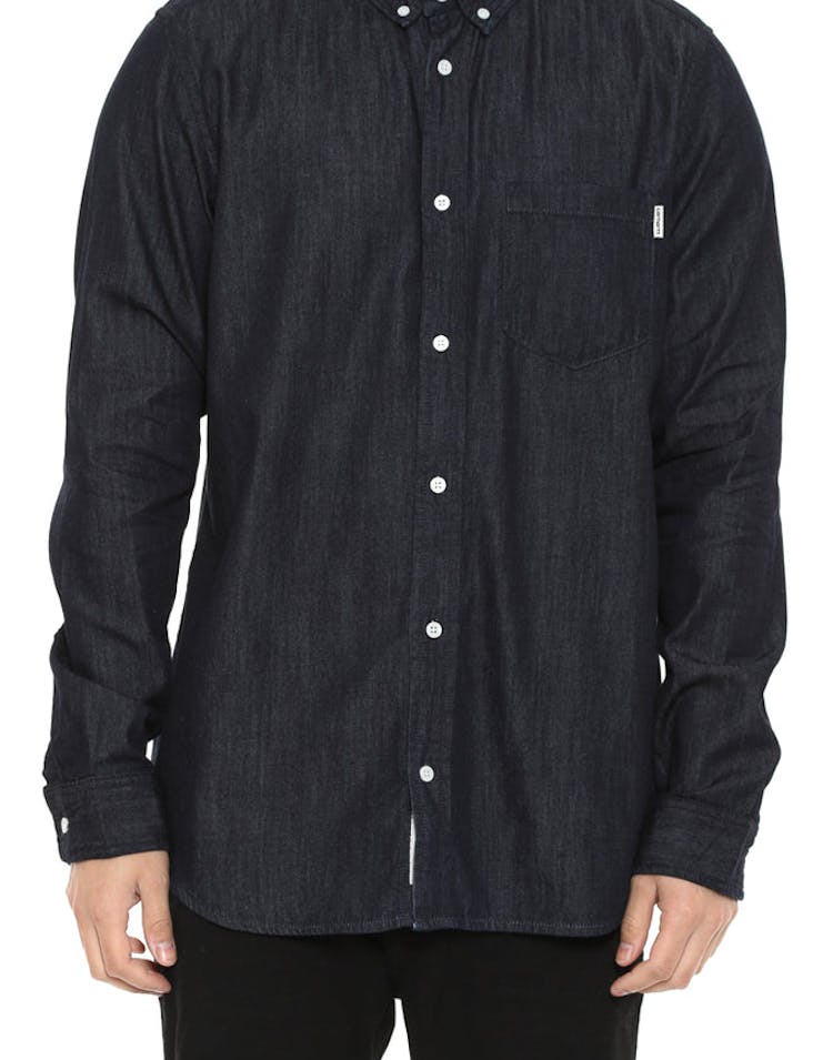 Civil Long Sleeve Button up Dark Denim