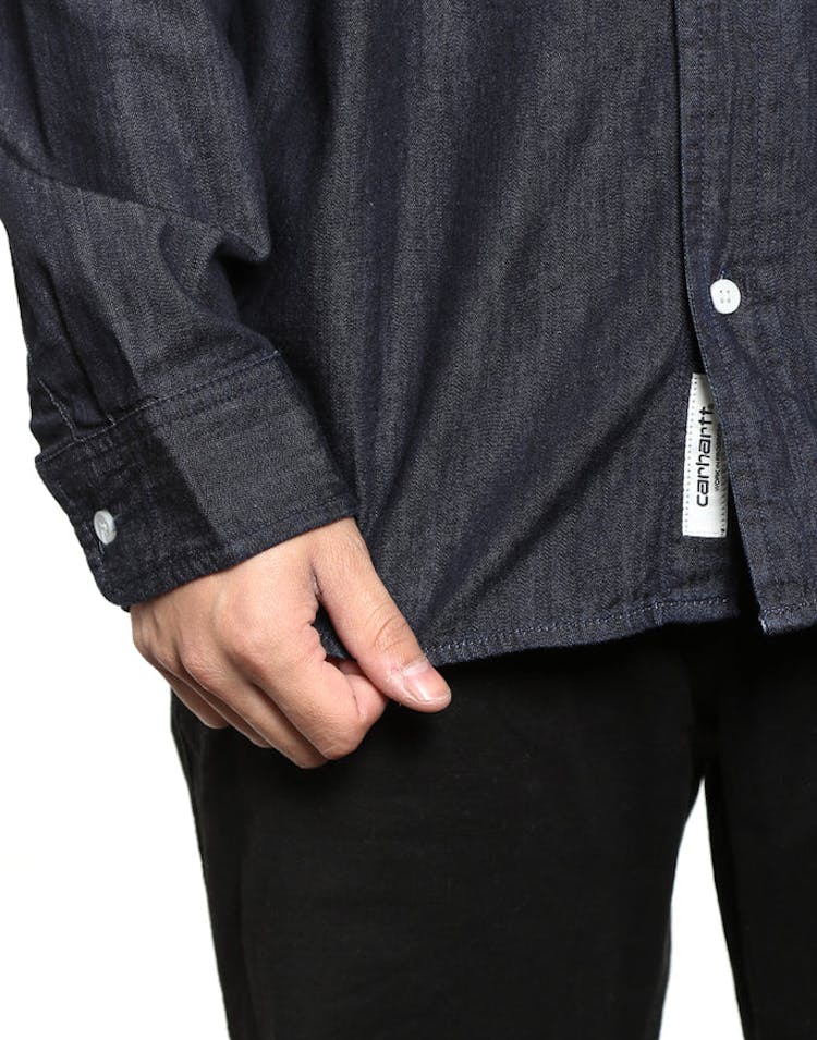Civil Long Sleeve Button up Dark Denim