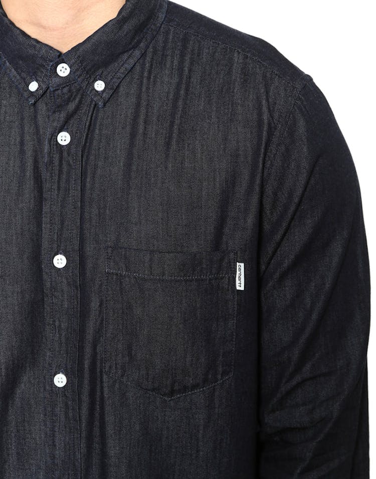 Civil Long Sleeve Button up Dark Denim