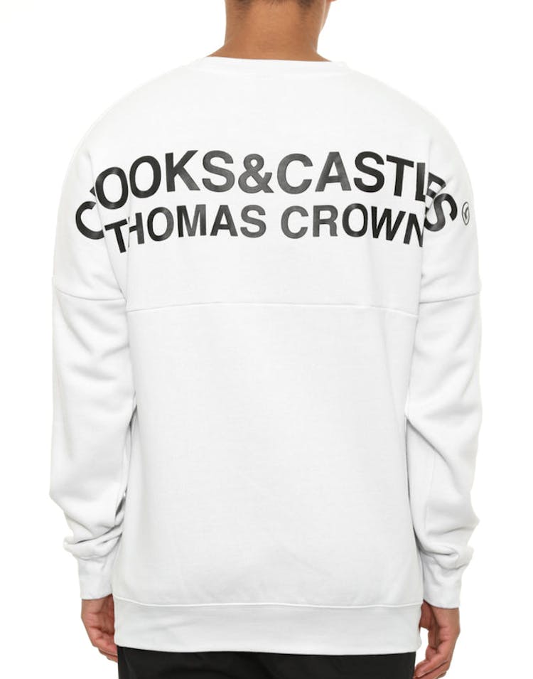 Thomas Crown Dolman Crew White