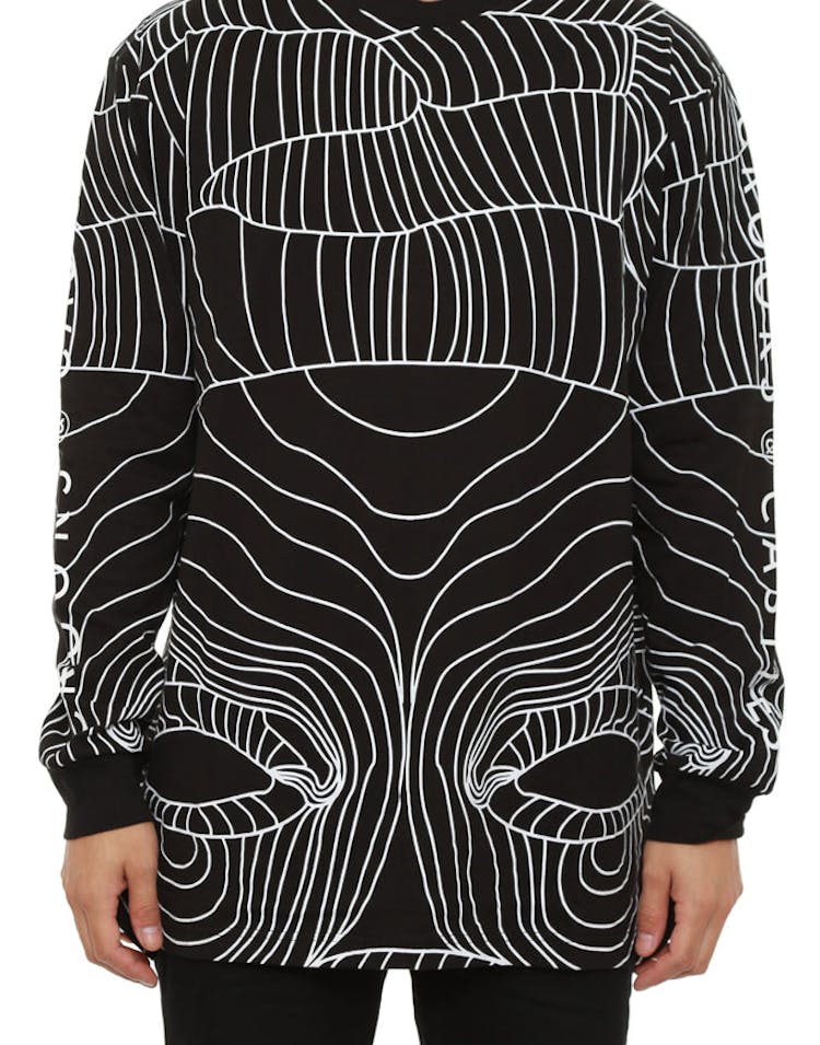 Head up Long Sleeve Top Black