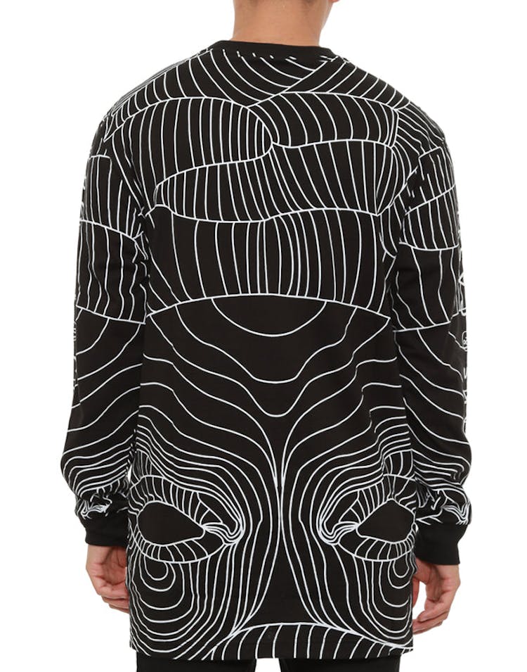 Head up Long Sleeve Top Black