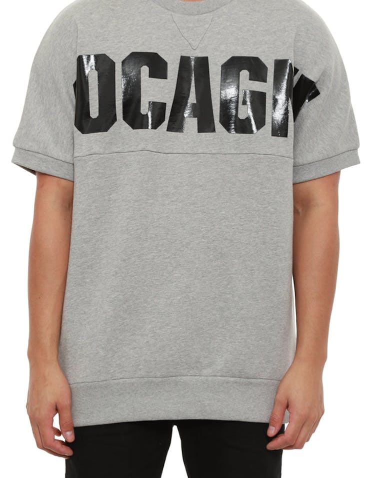 Cocaine Short Sleeve Crew Grey/black