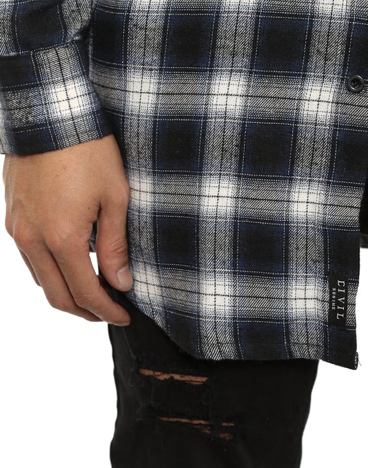 Regime Flannel Button up Navy