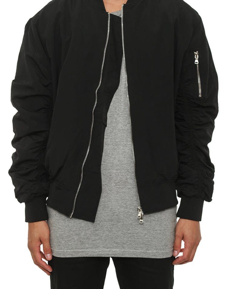 Lifted Anchors Bird Bomber Jacket Black