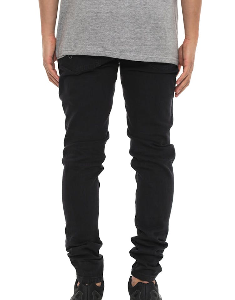 Courant Distress Knee Jean Black