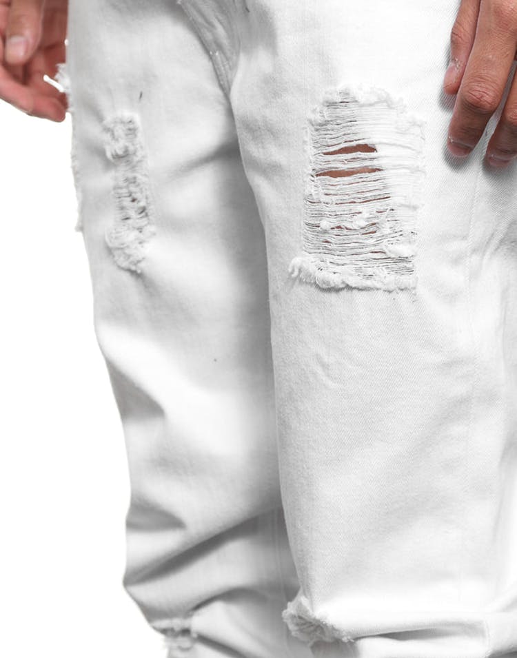 Consumed Denim Jean White