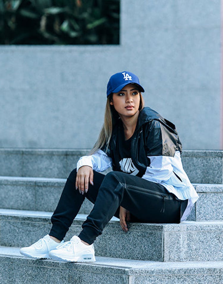 Women's Windrunner Jacket Black/white/whi