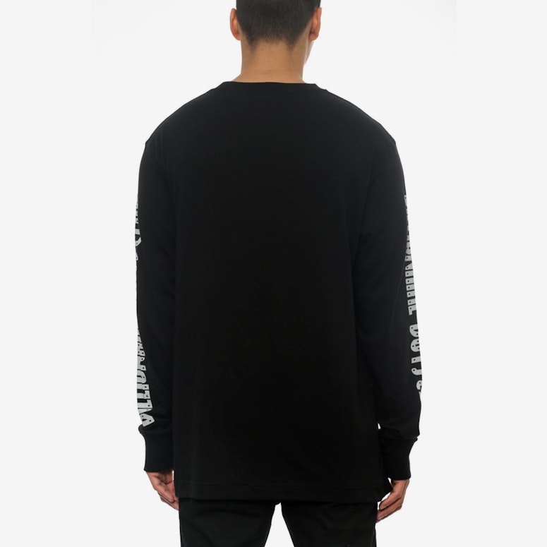 B Logo Long Sleeve Tee Black/grey