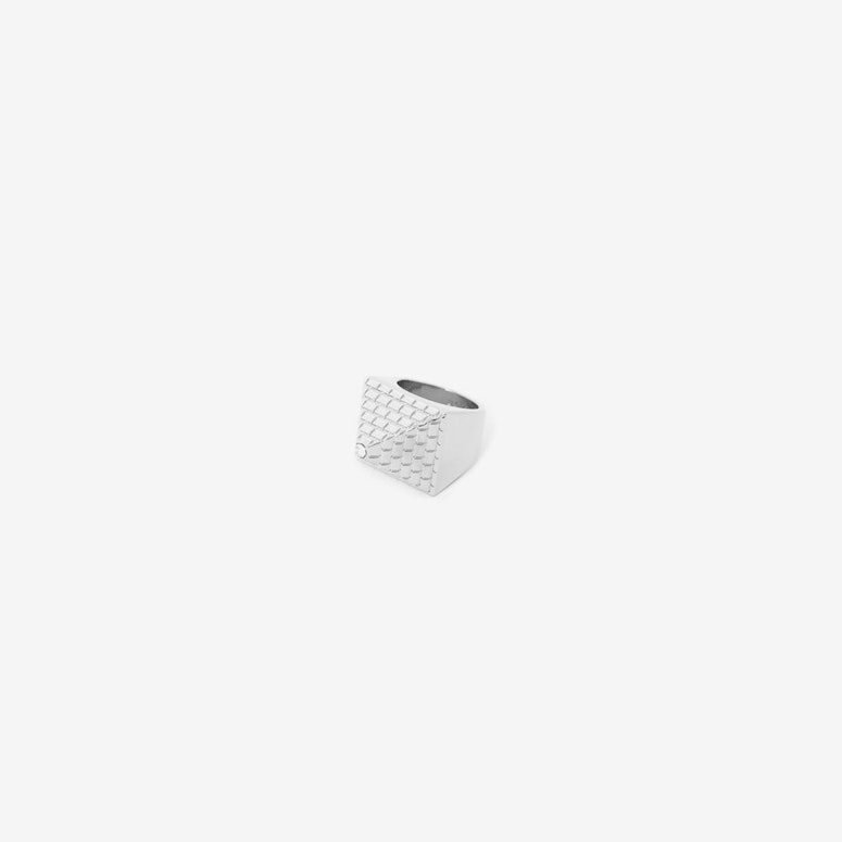 Pyramid Ring Silver/black