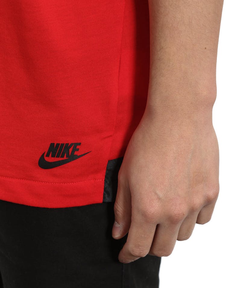 Bonded Tee Red/black