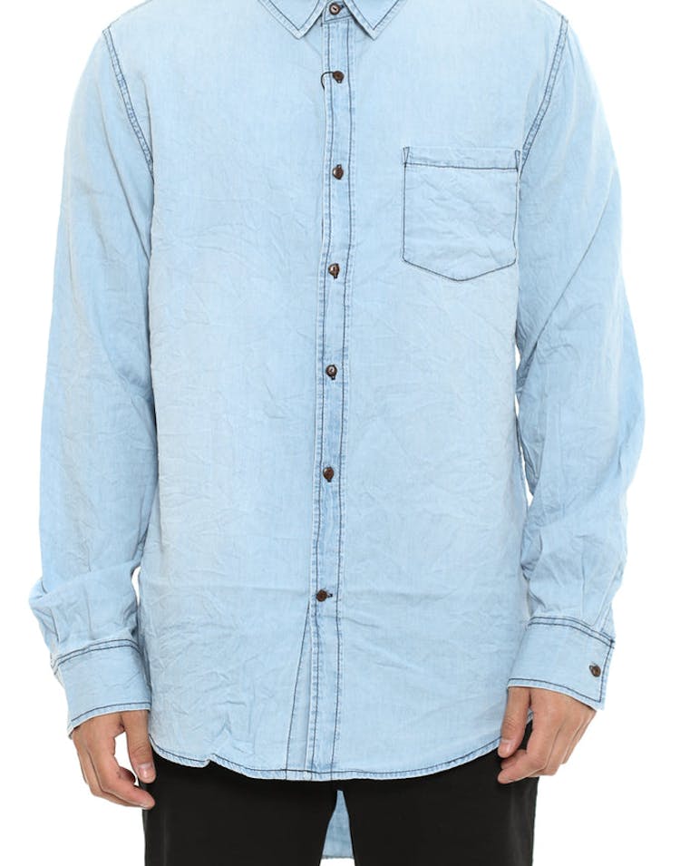 Airwolf Tail Button up Bleach