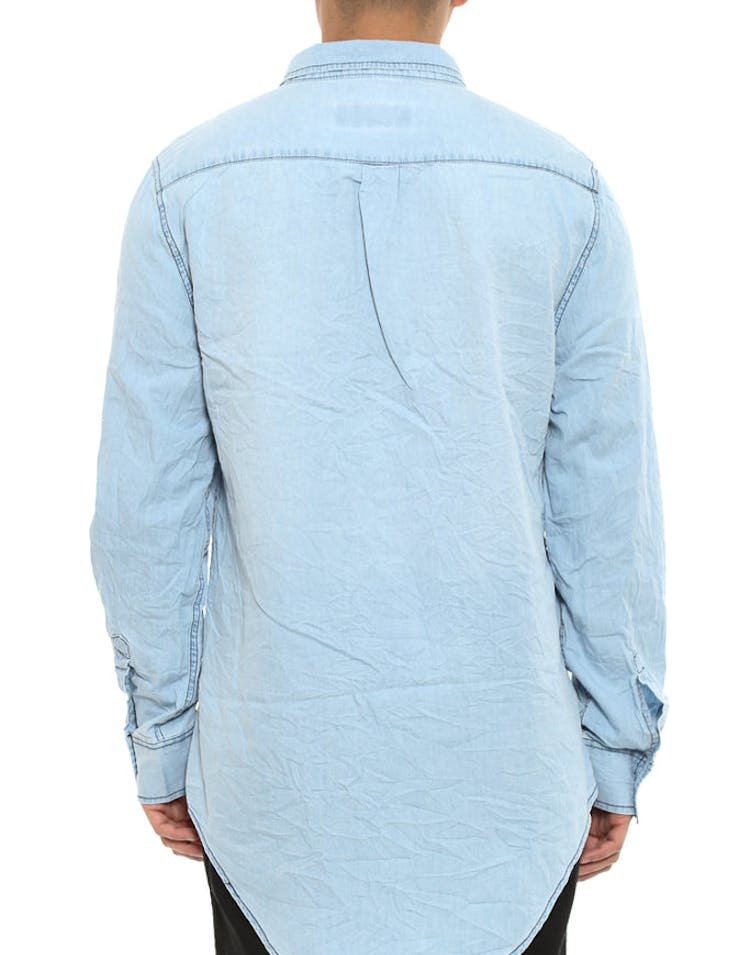 Airwolf Tail Button up Bleach