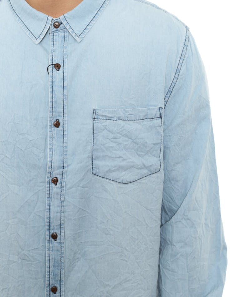 Airwolf Tail Button up Bleach