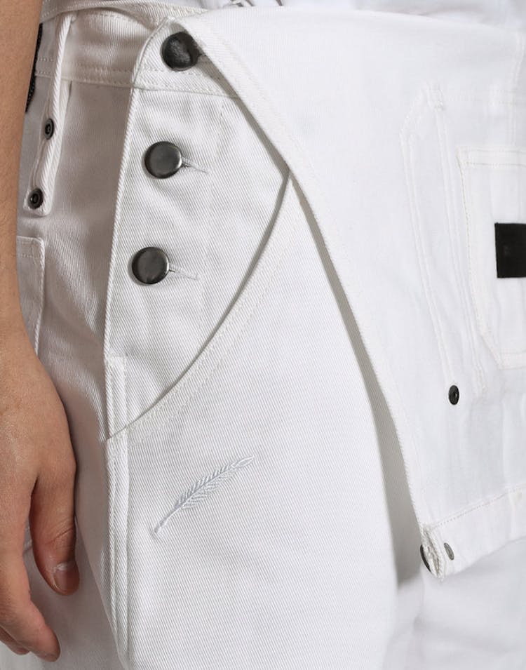 Aaden Overall Short White