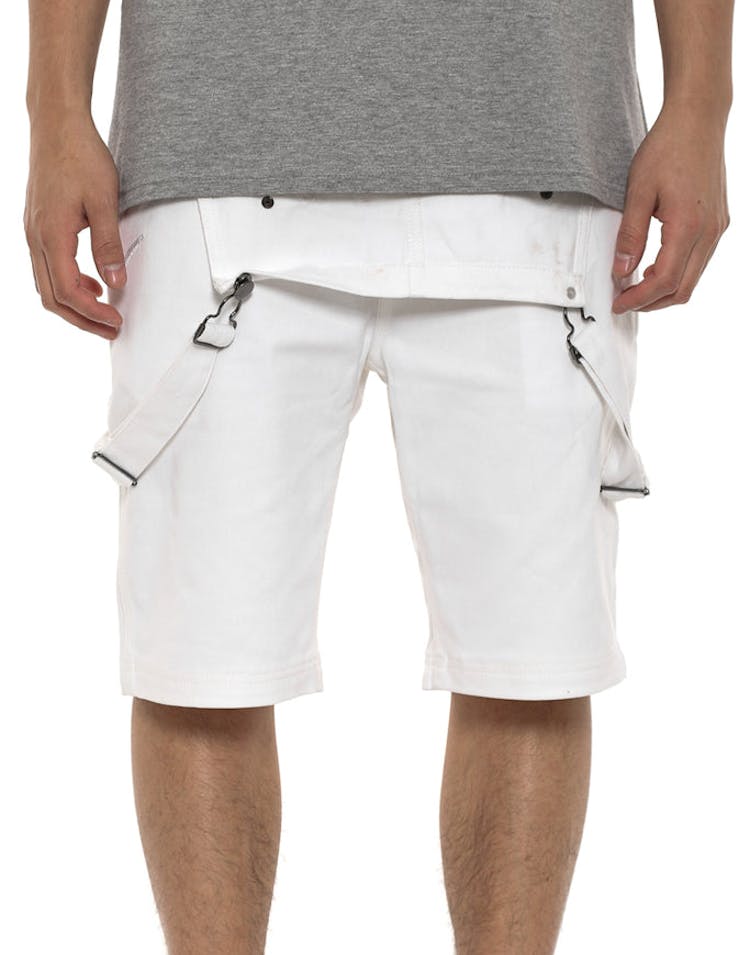 Aaden Overall Short White