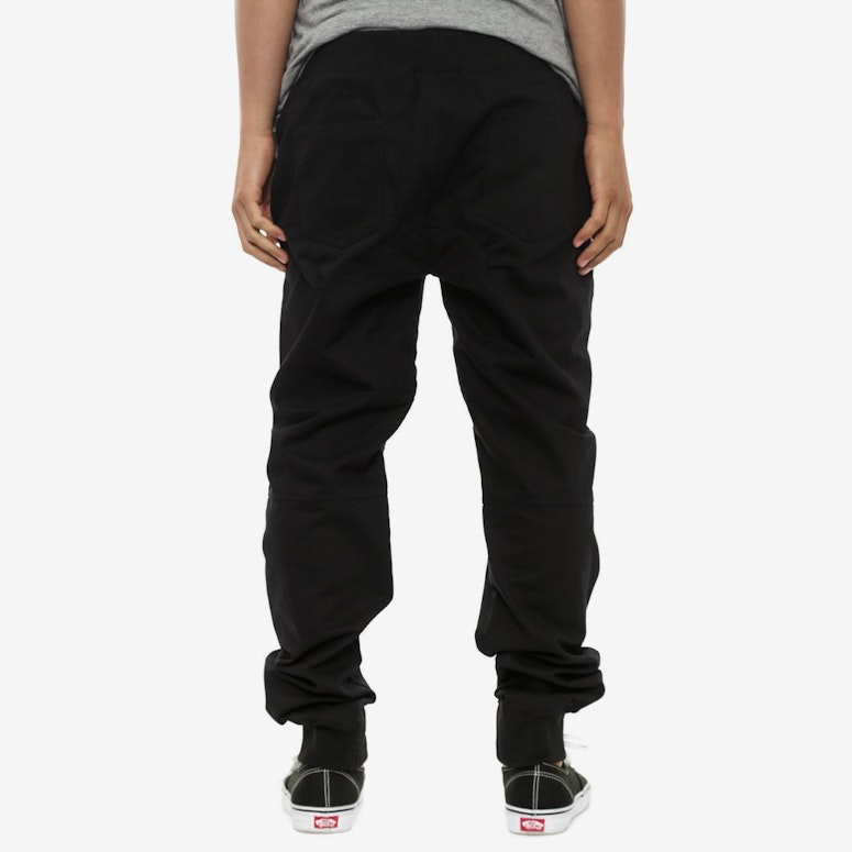 Cotton Moto Pants Black