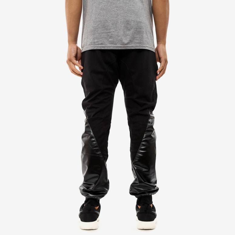 PU Down Leg Pant Black