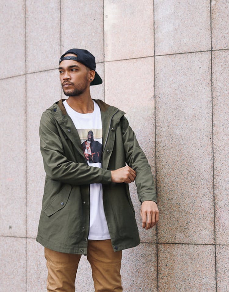 Curbside Anorak Jacket Army Green