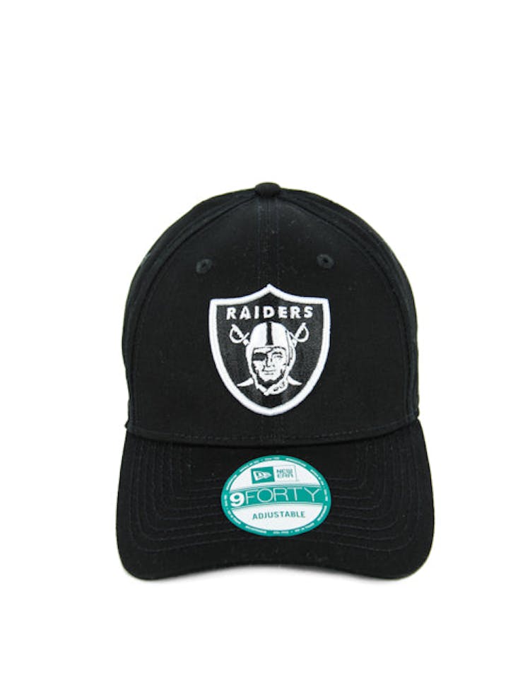 New Era Raiders 9FORTY Strapback Black/white