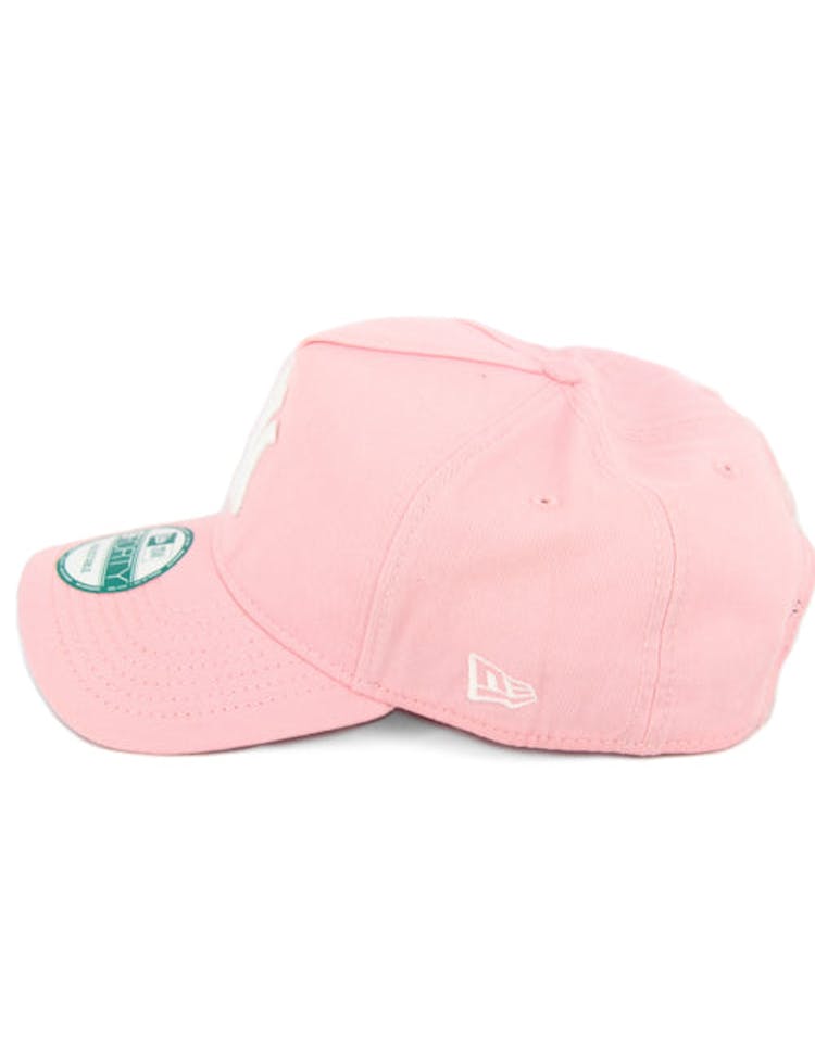 New Era Yankees 9FORTY A-Frame Washed Snapback Pink/white