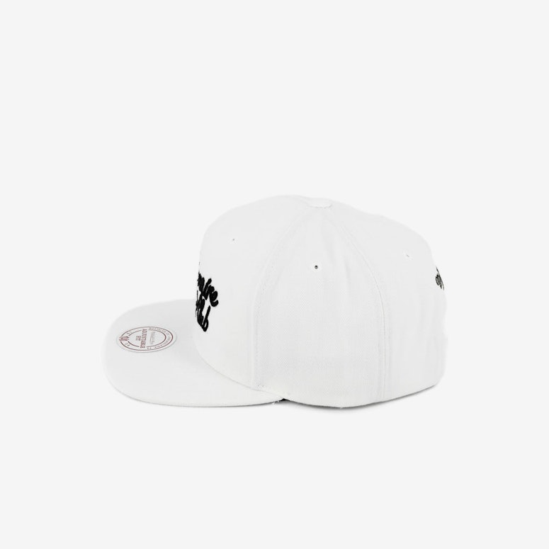 Chenile Script Logo Snapback White/black