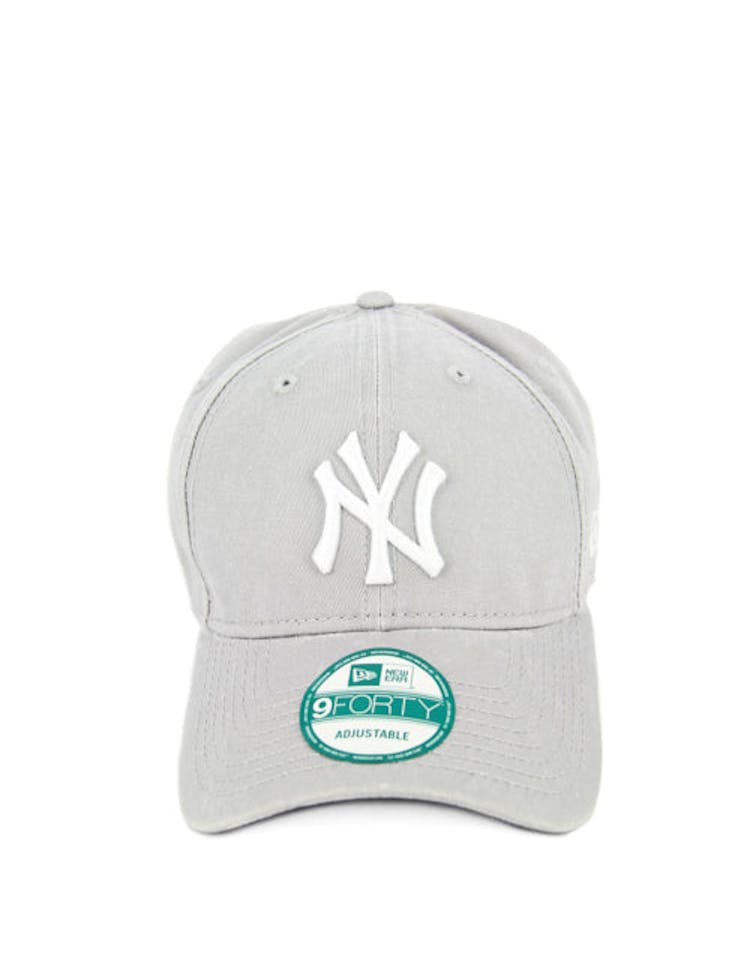 New Era Yankees Washed 9FORTY Strapback Grey/white