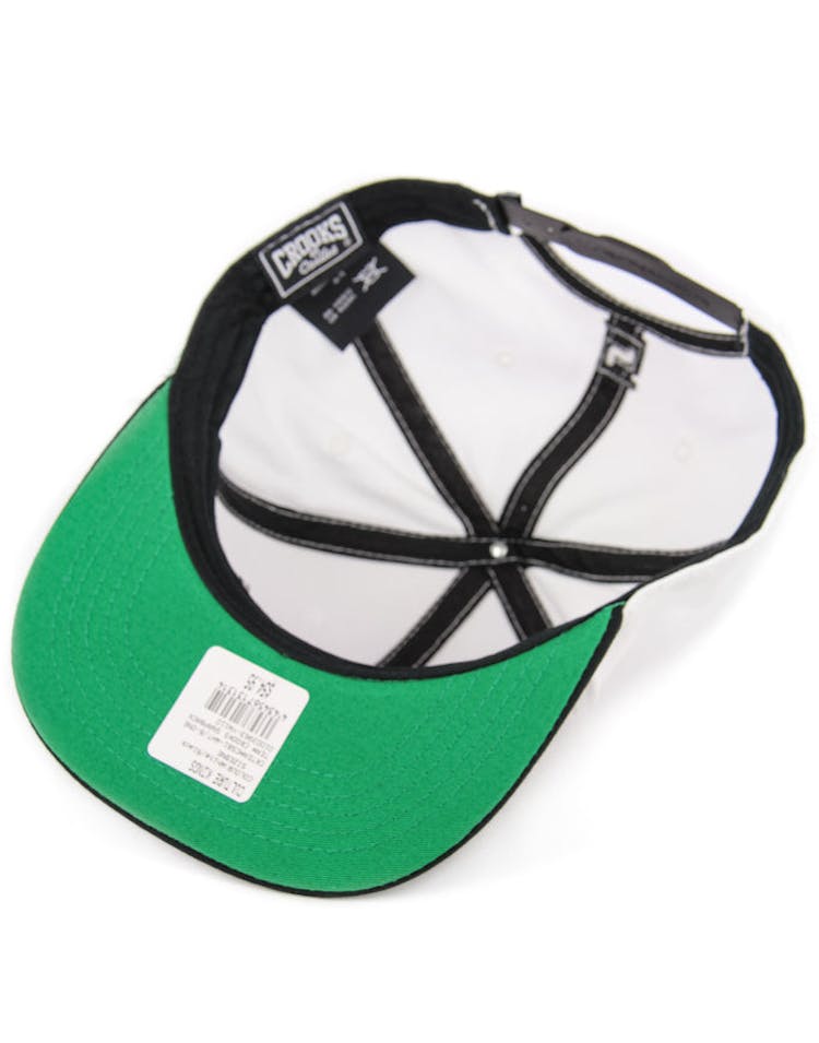 Team Crooks Snapback White/black