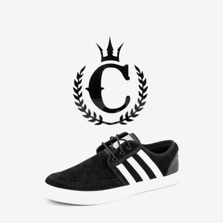 Seeley Boat Shoe Black/white