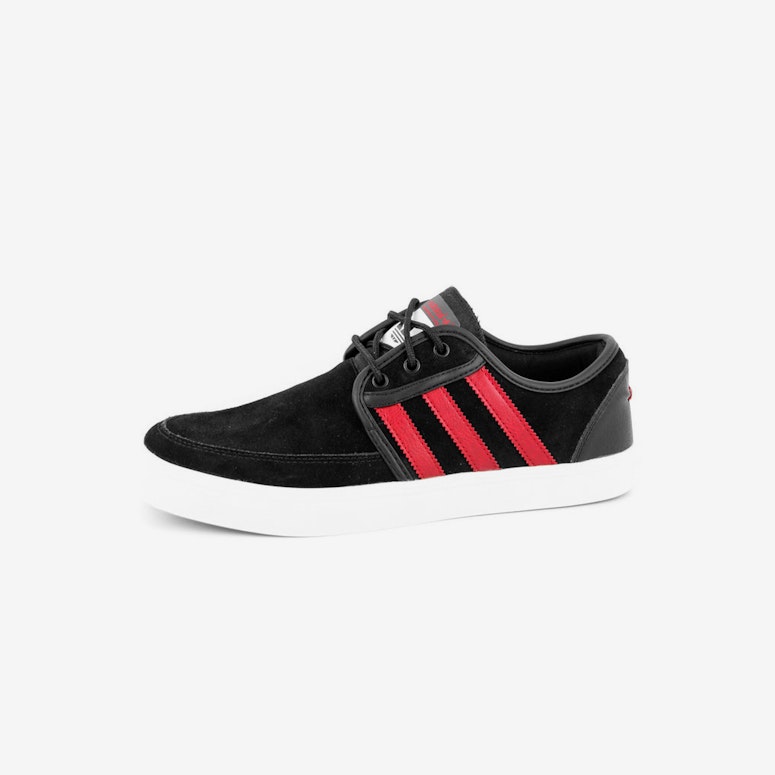 Seeley Boat Shoe Black/red