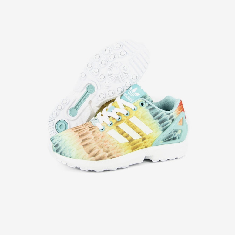 Womens ZX Flux Green/white